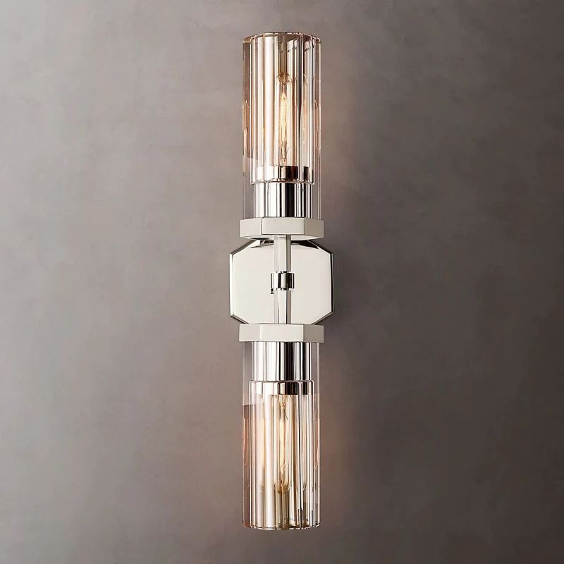 Roval Hexagonal Linear Short Wall Sconce-Meet Lighting