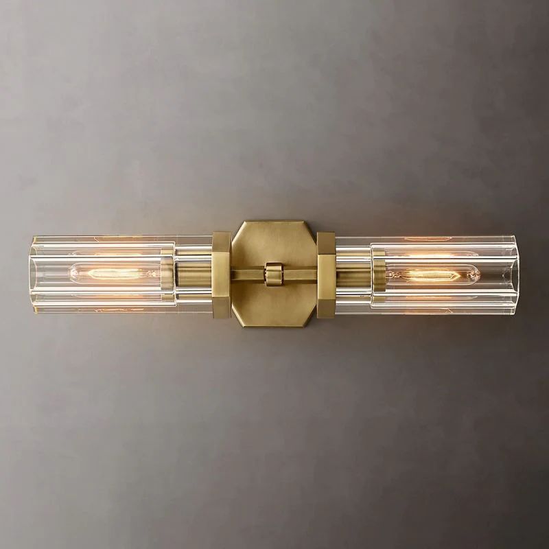 Roval Hexagonal Linear Short Wall Sconce-Meet Lighting