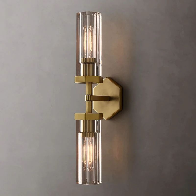 Roval Hexagonal Linear Short Wall Sconce-Meet Lighting