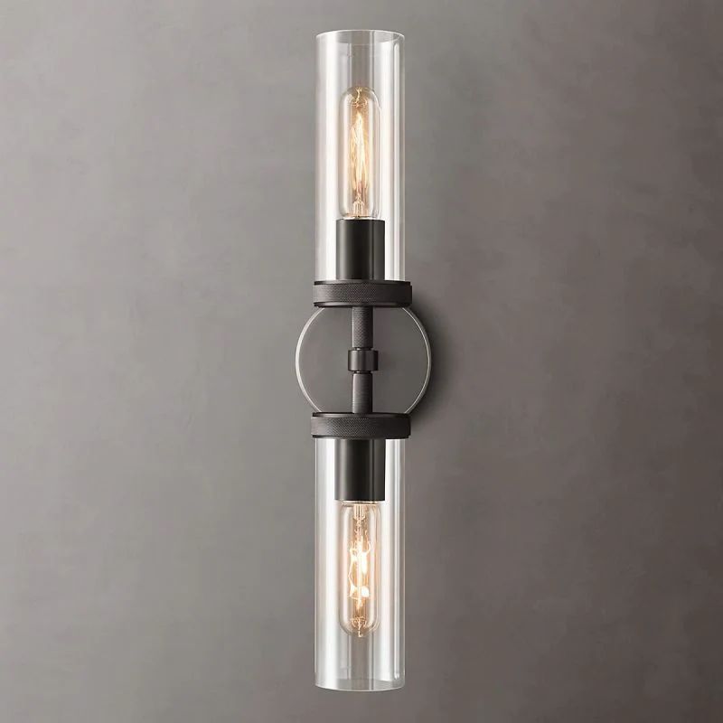 Roval Round Linear Short Wall Sconce-Meet Lighting