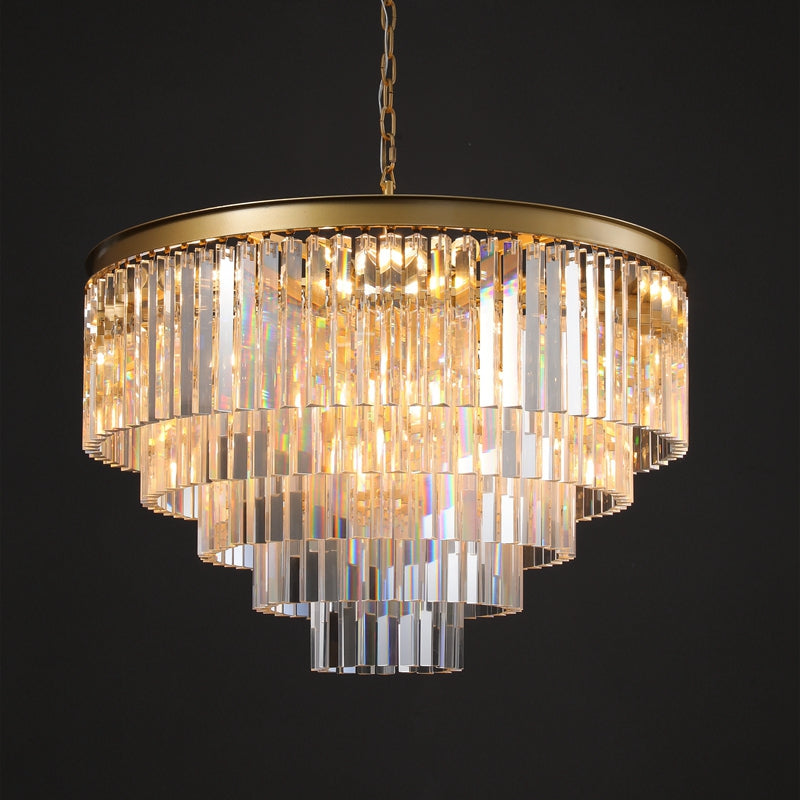 Odeom K9 Crystal Chandelier & Flushmount-MEET LIGHTING