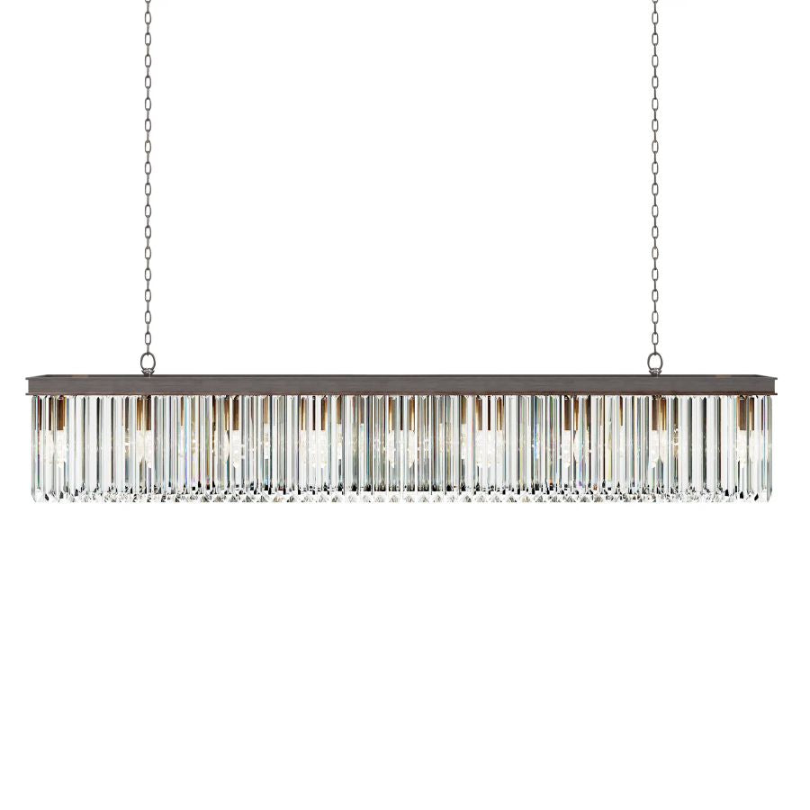 Ryan Rectangular Chandelier-Meet Lighting