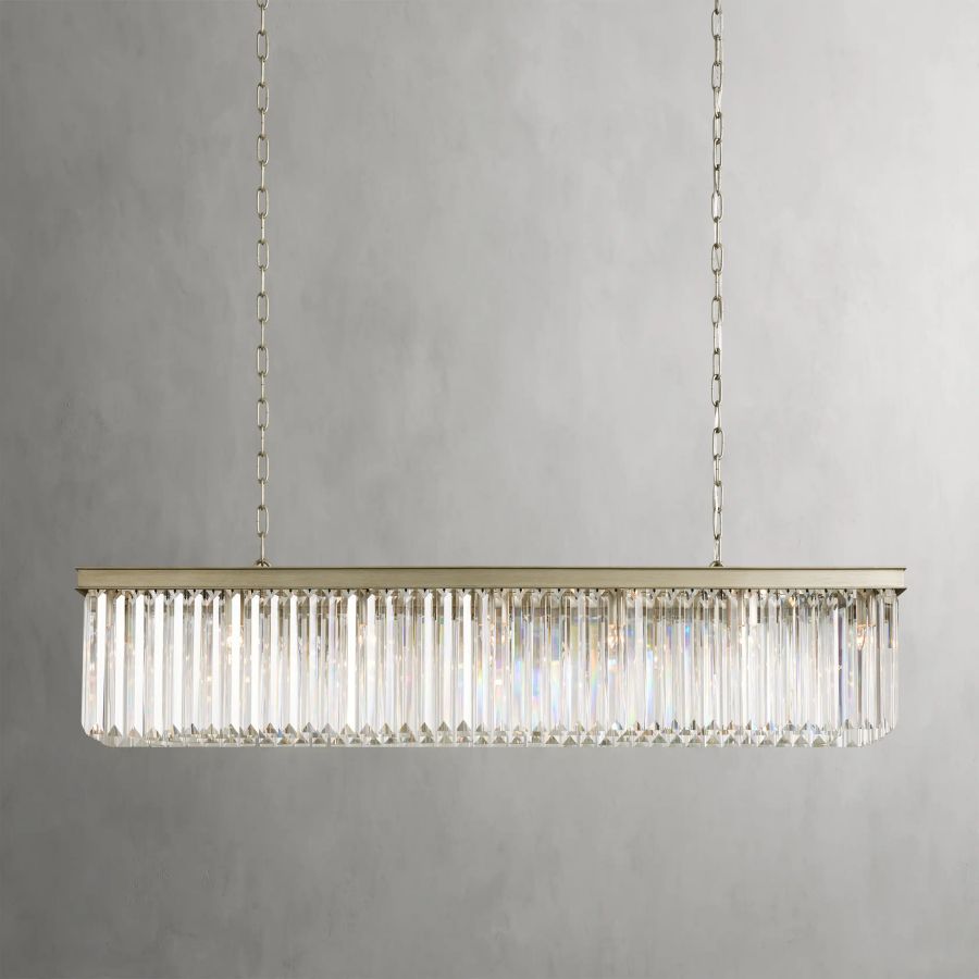 Ryan Rectangular Chandelier-MEET LIGHTING