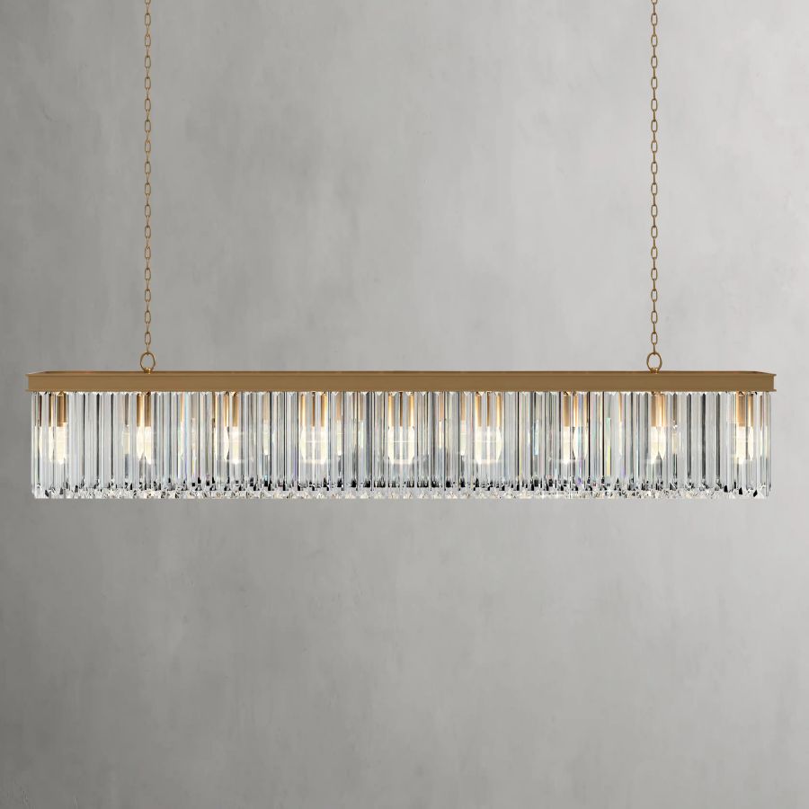 Ryan Rectangular Chandelier-MEET LIGHTING