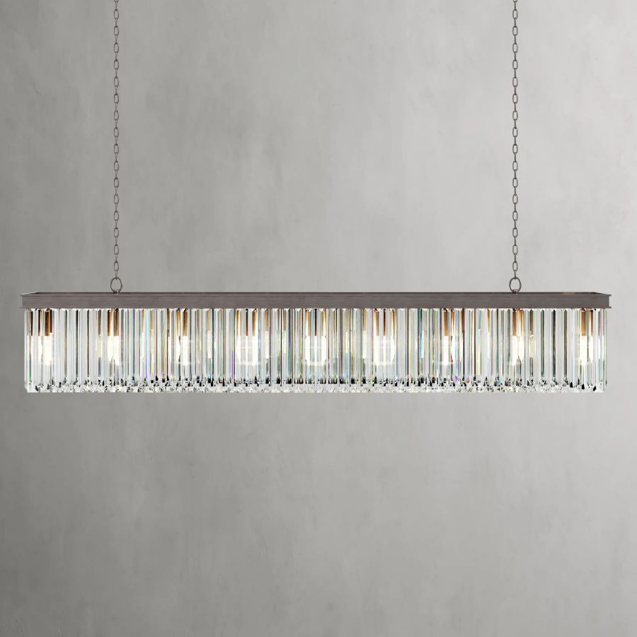 Ryan Rectangular Chandelier-Meet Lighting