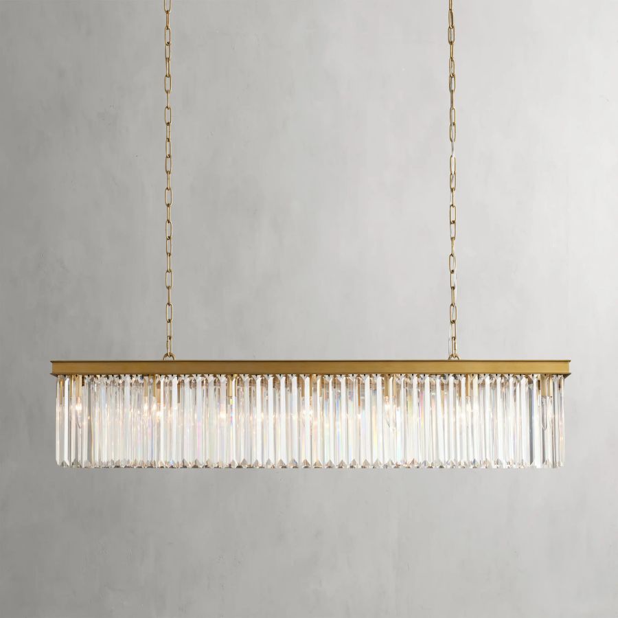 Ryan Rectangular Chandelier-MEET LIGHTING