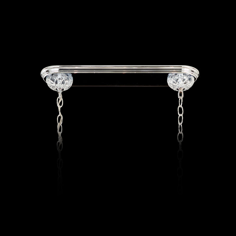 Meet Crystal Sterling Linear 12-lt 58" Chandelier