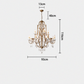 Caspian Vintage Candle Art Brass Chandelier For Living Room chandeliers for dining room,chandeliers for stairways,chandeliers for foyer,chandeliers for bedrooms,chandeliers for kitchen,chandeliers for living room Kevin Studio Inc   