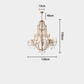 Caspian Vintage Candle Art Brass Chandelier For Living Room chandeliers for dining room,chandeliers for stairways,chandeliers for foyer,chandeliers for bedrooms,chandeliers for kitchen,chandeliers for living room Kevin Studio Inc   