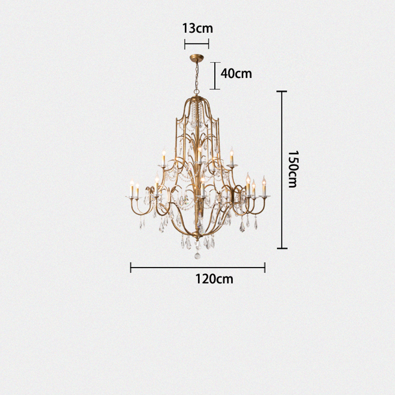 Caspian Vintage Candle Art Brass Chandelier For Living Room chandeliers for dining room,chandeliers for stairways,chandeliers for foyer,chandeliers for bedrooms,chandeliers for kitchen,chandeliers for living room Kevin Studio Inc   