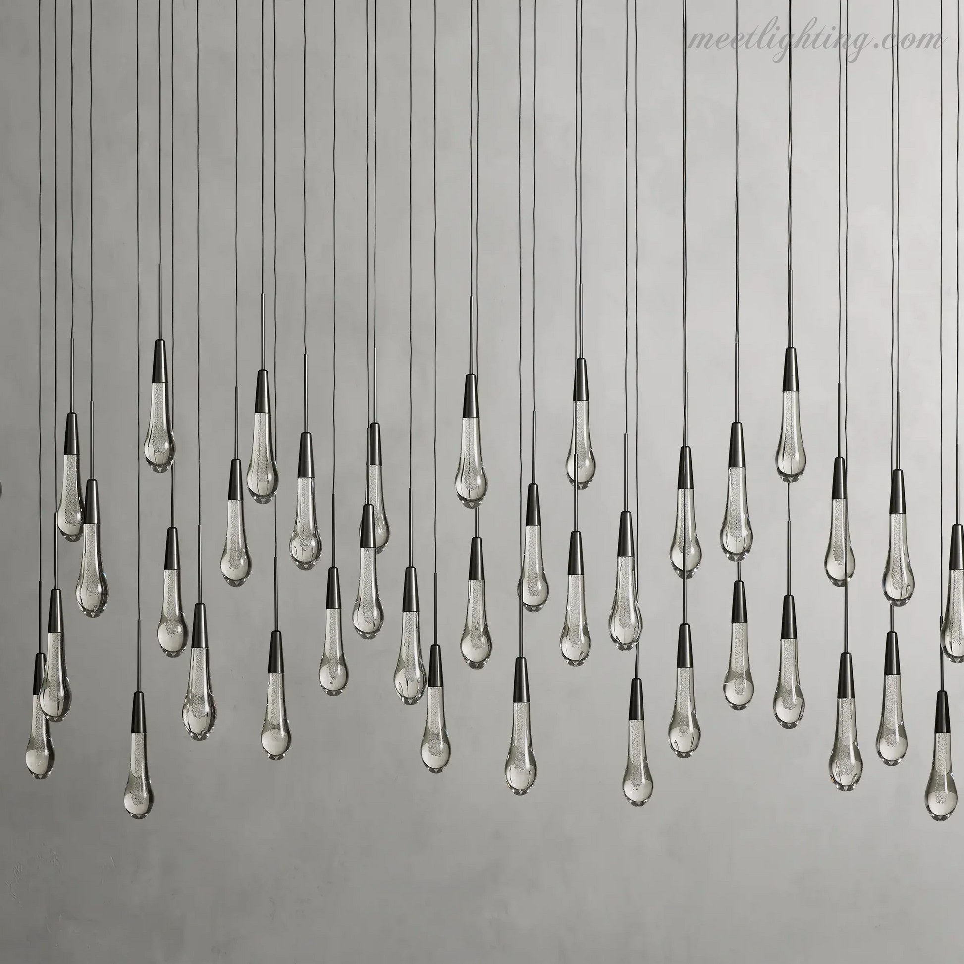 SOLITAIRE LINEAR CHANDELIER 37'' 50'' 70'' 87" 120"-Meet Lighting