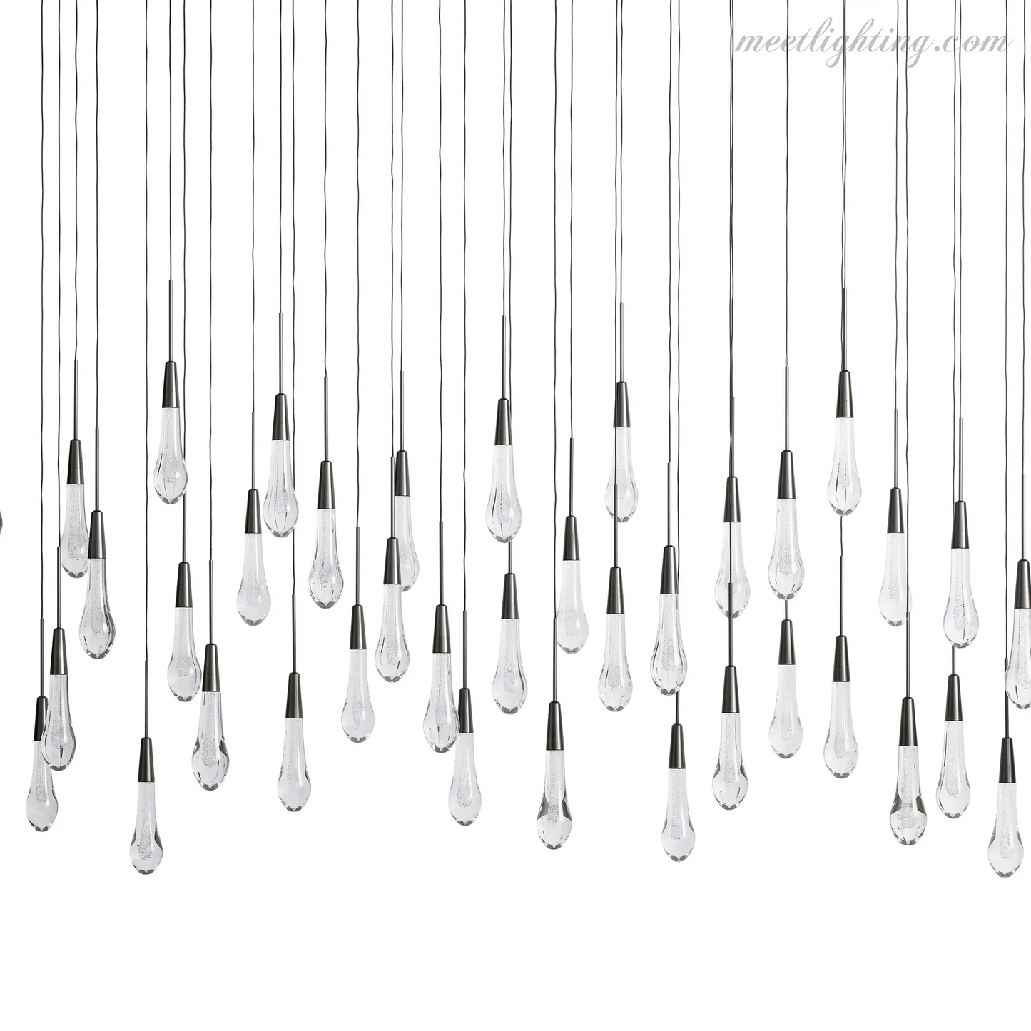 SOLITAIRE LINEAR CHANDELIER 37'' 50'' 70'' 87" 120"-Meet Lighting