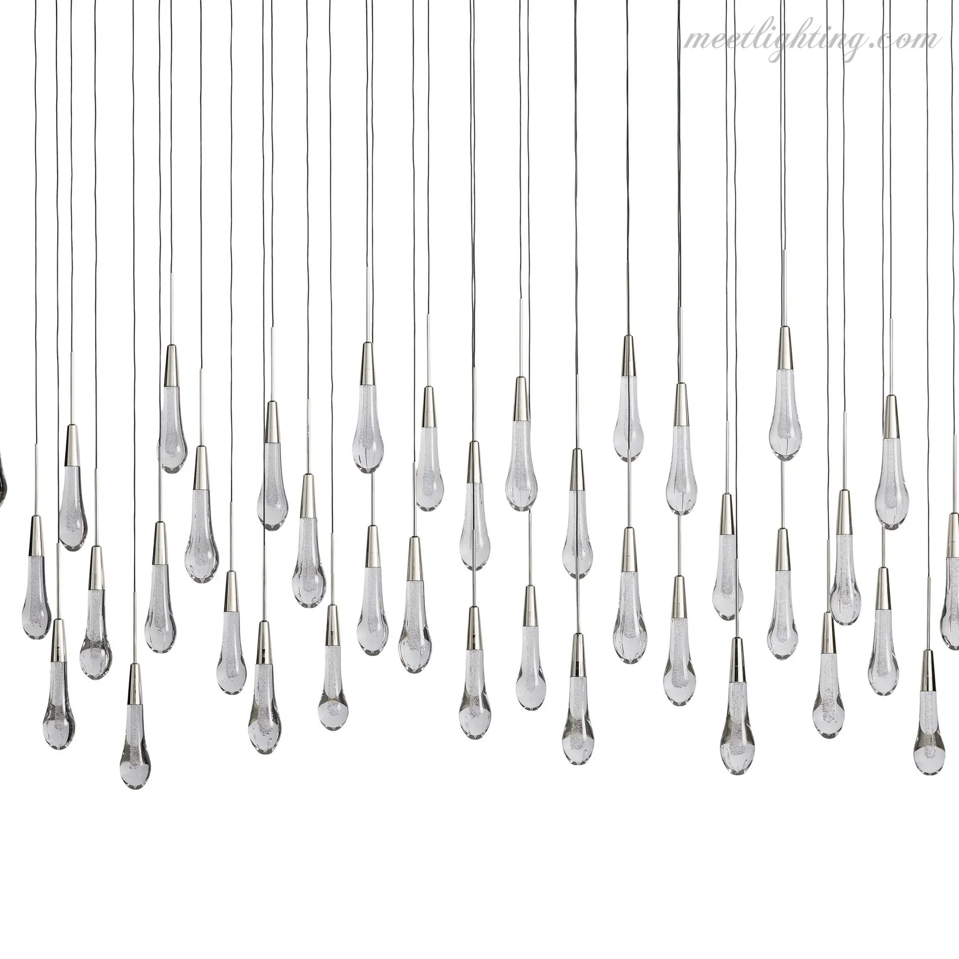 SOLITAIRE LINEAR CHANDELIER 37'' 50'' 70'' 87" 120"-Meet Lighting