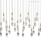 SOLITAIRE LINEAR CHANDELIER 37'' 50'' 70'' 87" 120"-Meet Lighting