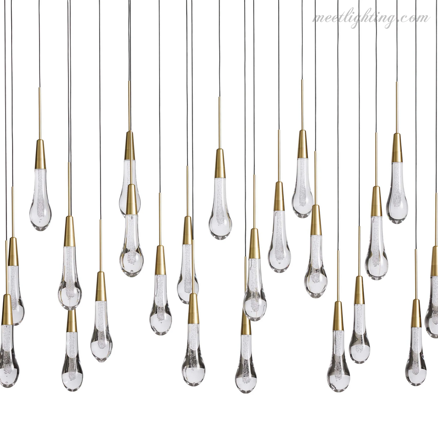 SOLITAIRE LINEAR CHANDELIER 37'' 50'' 70'' 87" 120"-Meet Lighting