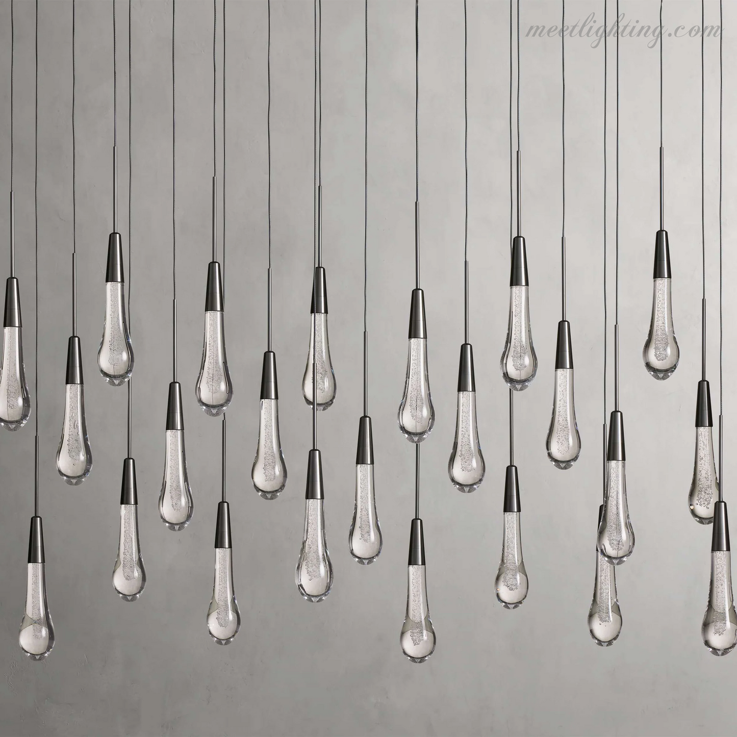 SOLITAIRE LINEAR CHANDELIER 37'' 50'' 70'' 87" 120"-Meet Lighting