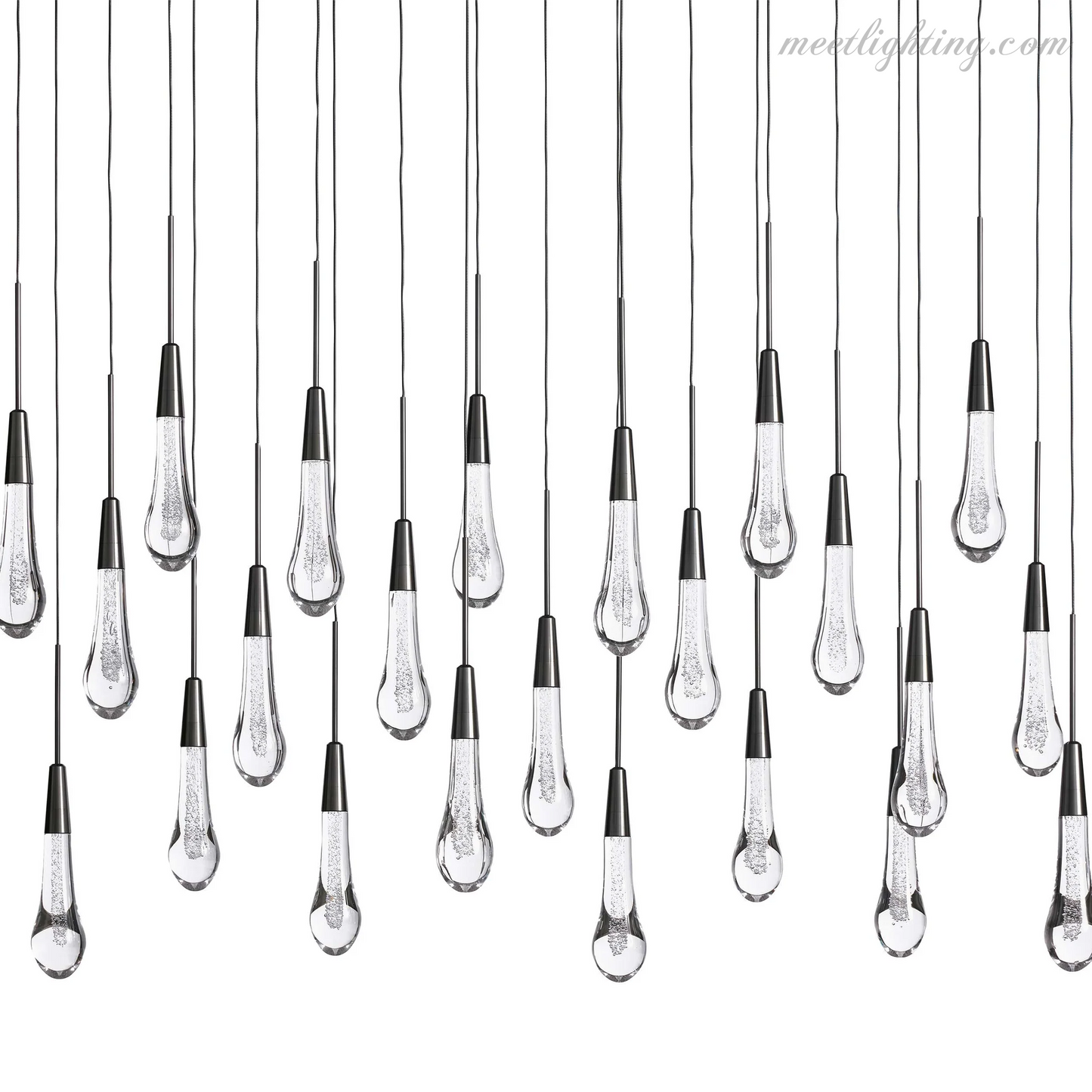 SOLITAIRE LINEAR CHANDELIER 37'' 50'' 70'' 87" 120"-Meet Lighting