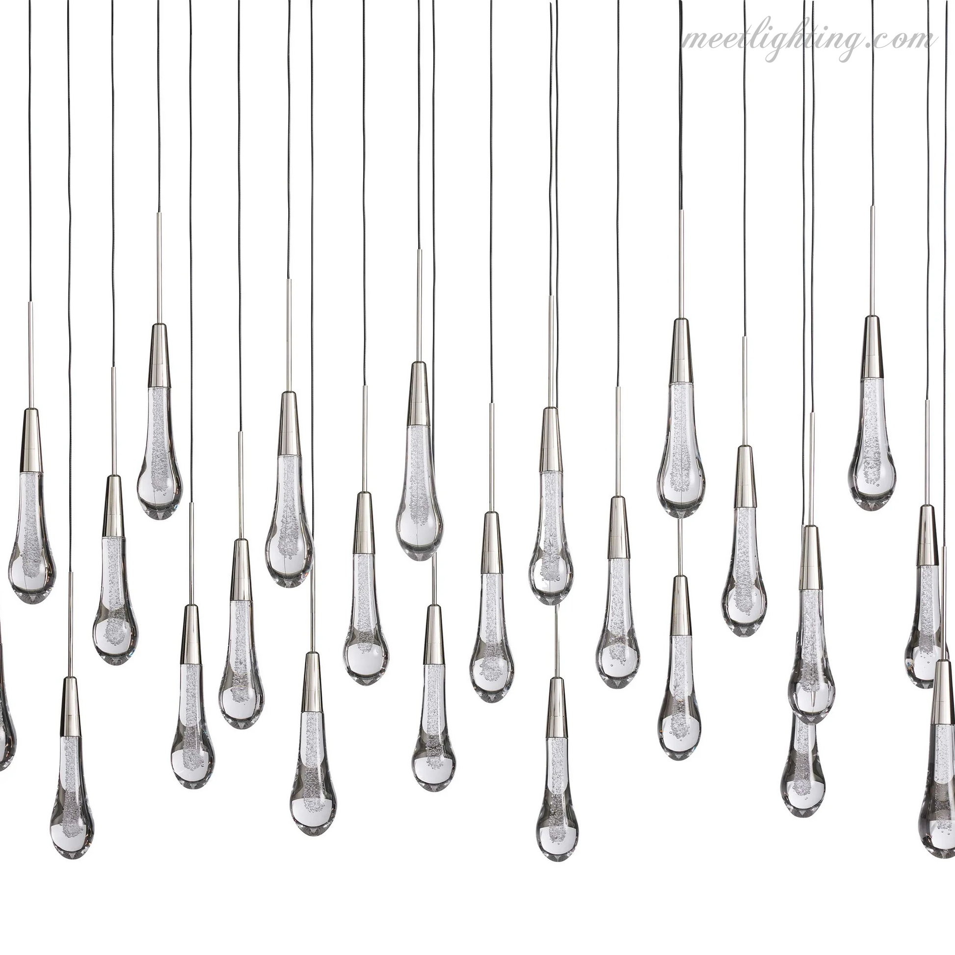 SOLITAIRE LINEAR CHANDELIER 37'' 50'' 70'' 87" 120"-Meet Lighting