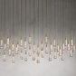 SOLITAIRE LINEAR CHANDELIER 37'' 50'' 70'' 87" 120"-Meet Lighting