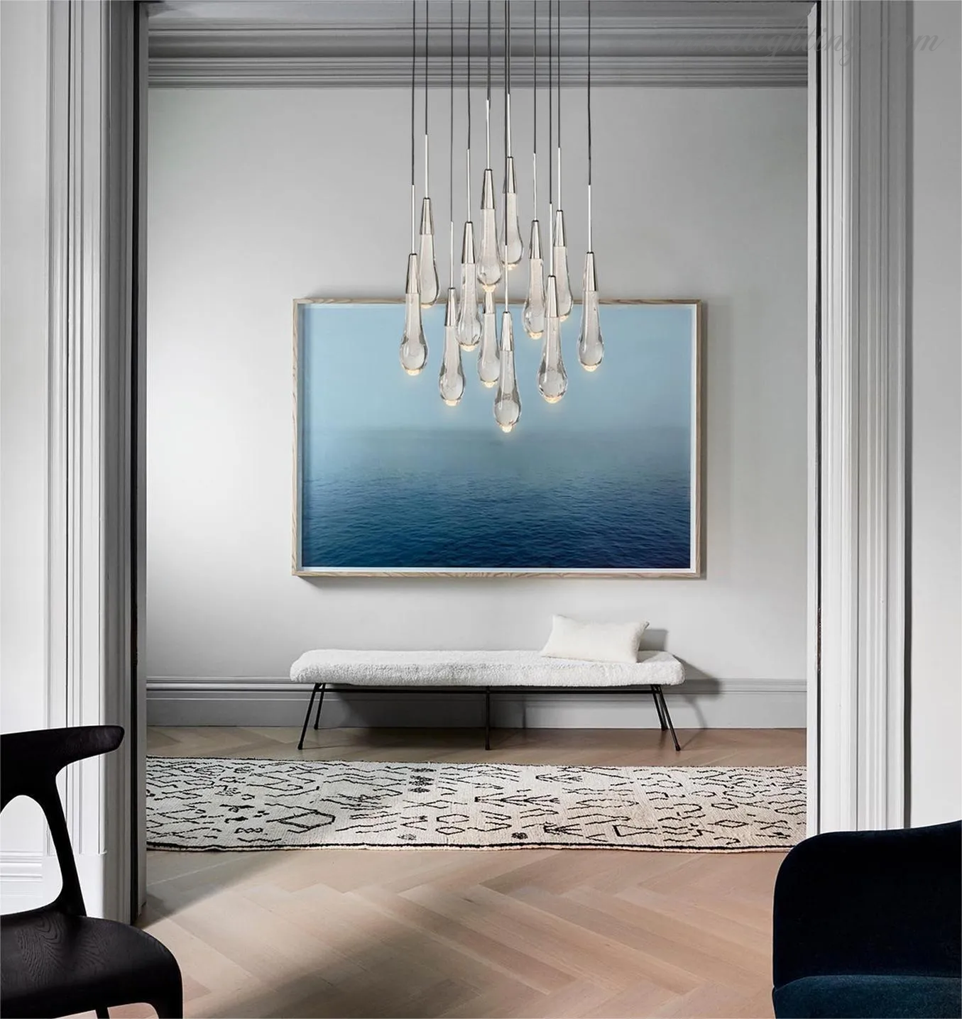 SOLITAIRE ROUND CHANDELIER 17'' 24'' 36'' 58''-Meet Lighting