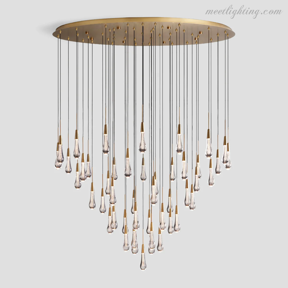 SOLITAIRE ROUND CHANDELIER 17'' 24'' 36'' 58''-Meet Lighting