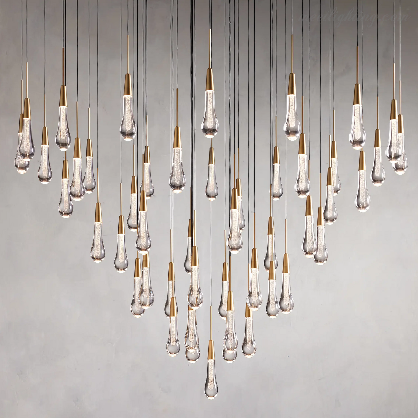 SOLITAIRE ROUND CHANDELIER 17'' 24'' 36'' 58''-Meet Lighting