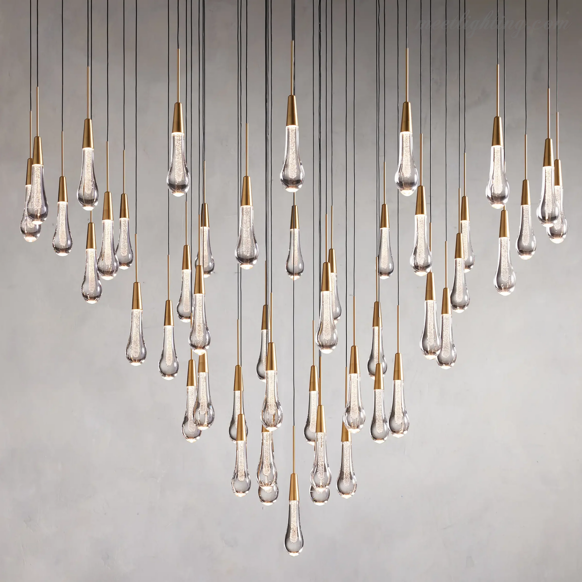 SOLITAIRE ROUND CHANDELIER 17'' 24'' 36'' 58''-Meet Lighting