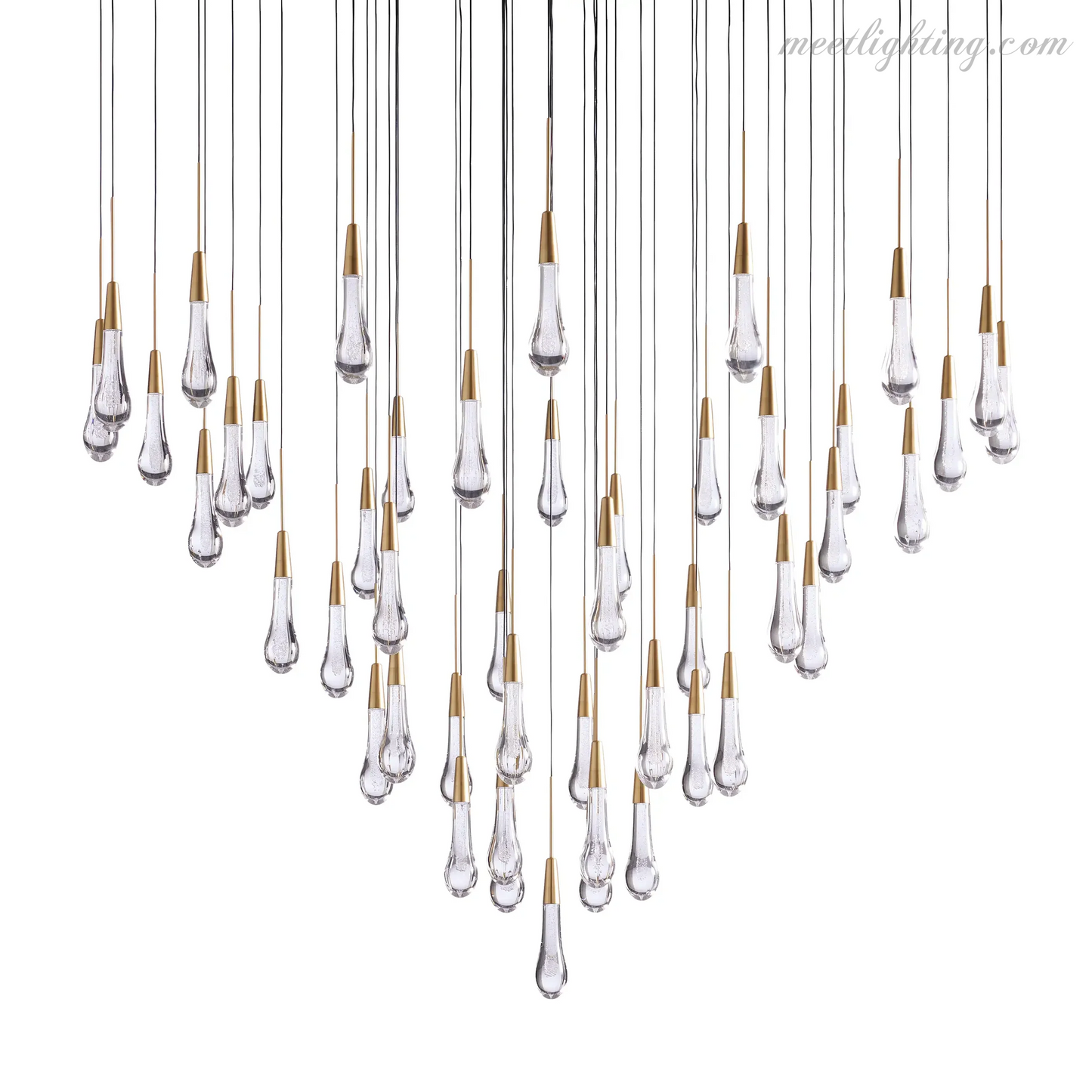 SOLITAIRE ROUND CHANDELIER 17'' 24'' 36'' 58''-Meet Lighting