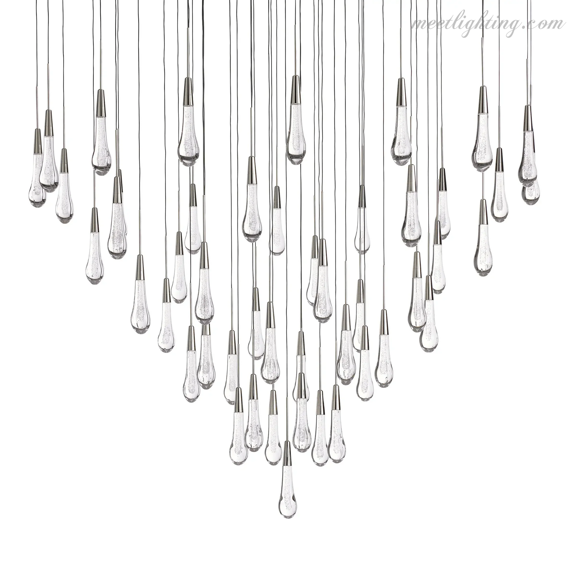 SOLITAIRE ROUND CHANDELIER 17'' 24'' 36'' 58''-Meet Lighting