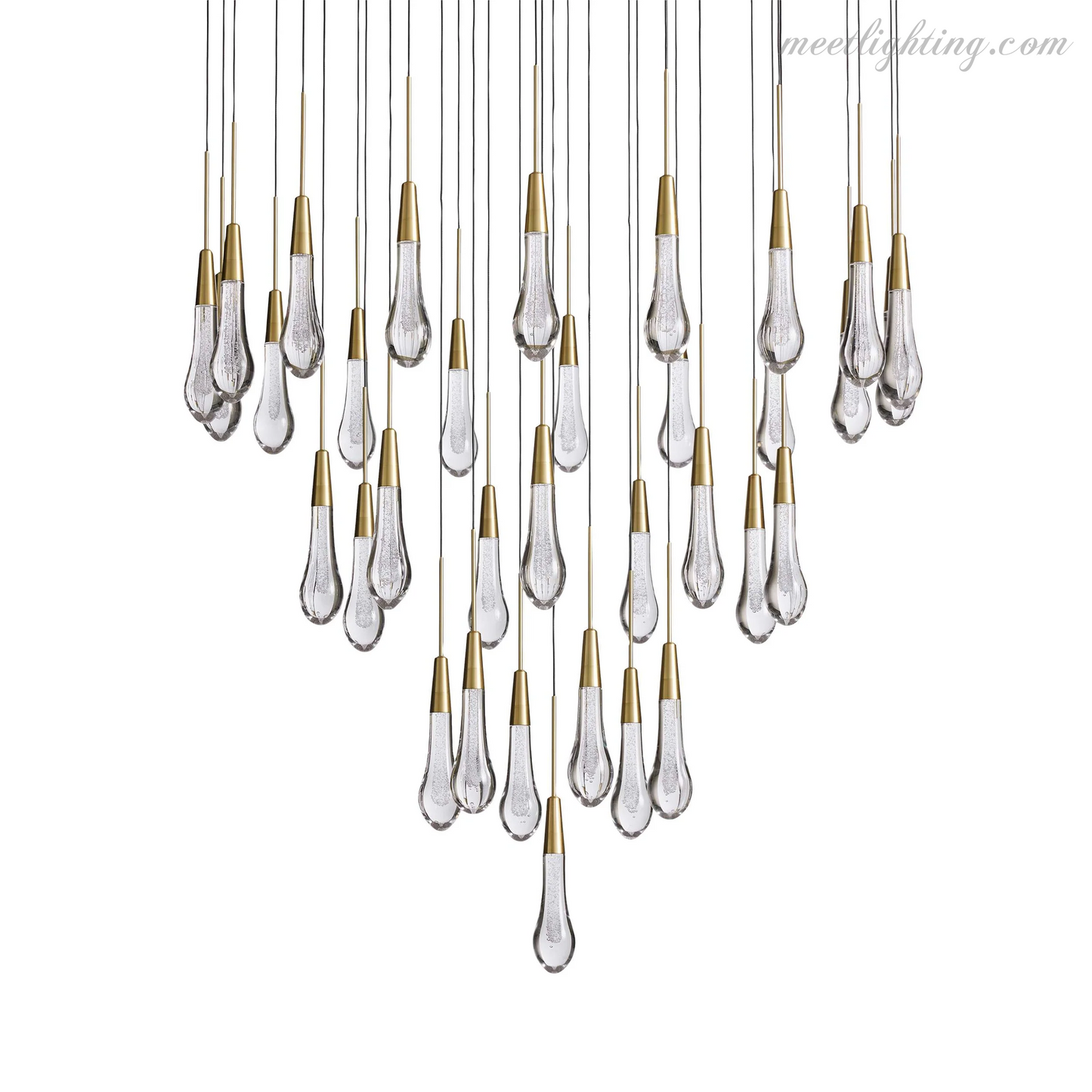 SOLITAIRE ROUND CHANDELIER 17"W 24"W 36“W-Meet Lighting