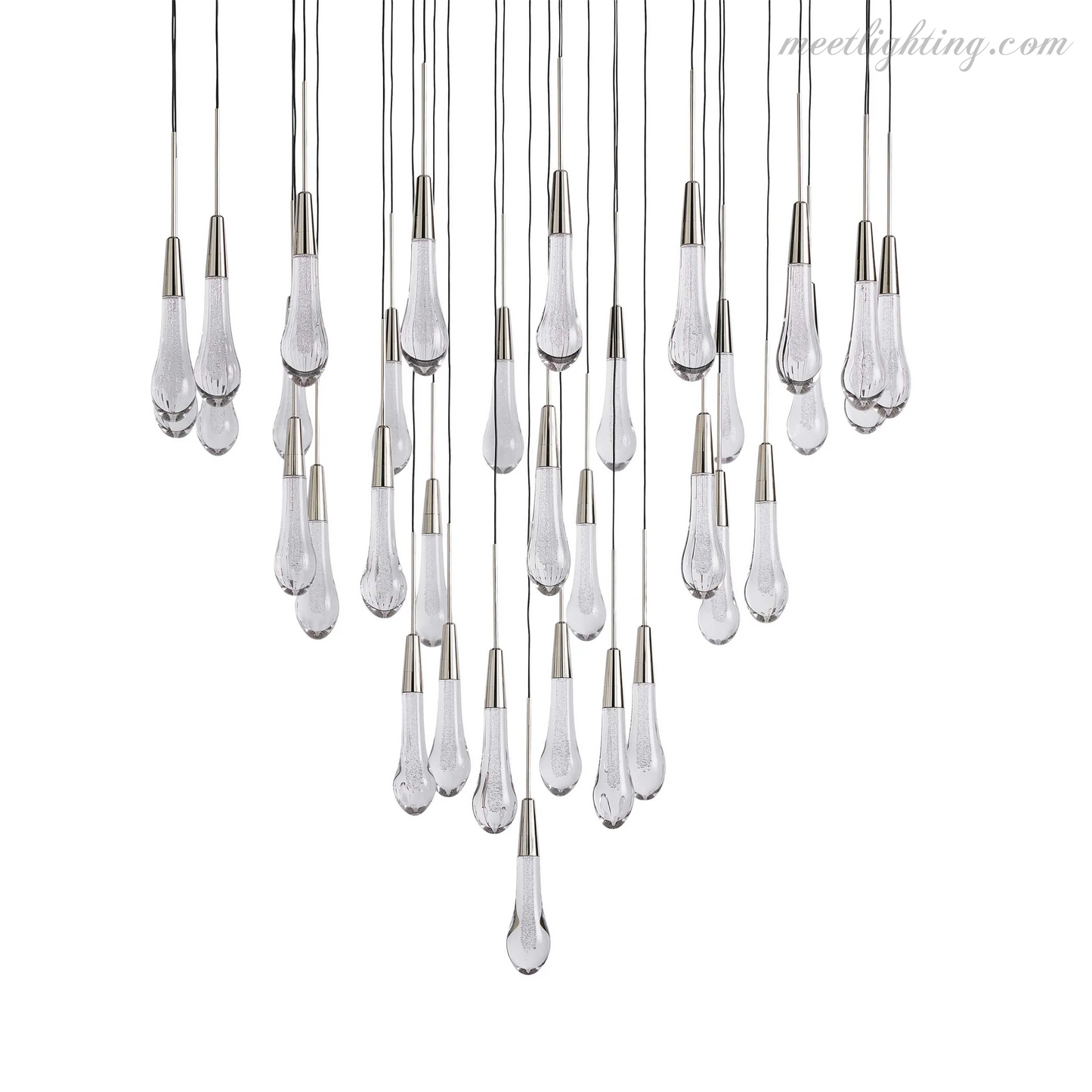 SOLITAIRE ROUND CHANDELIER 17"W 24"W 36“W-Meet Lighting