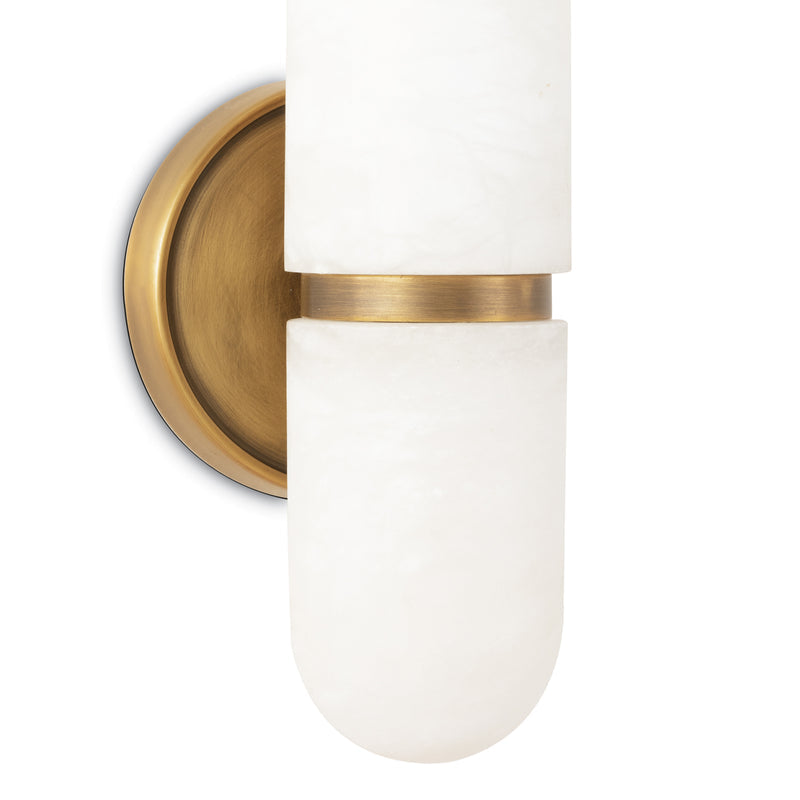Elijah Alabaster Small Sconce