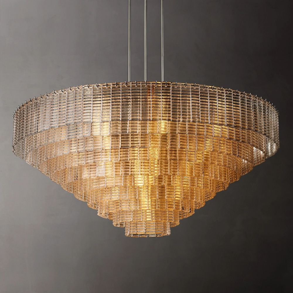 Samurai Round Chandelier-Meet Lighting