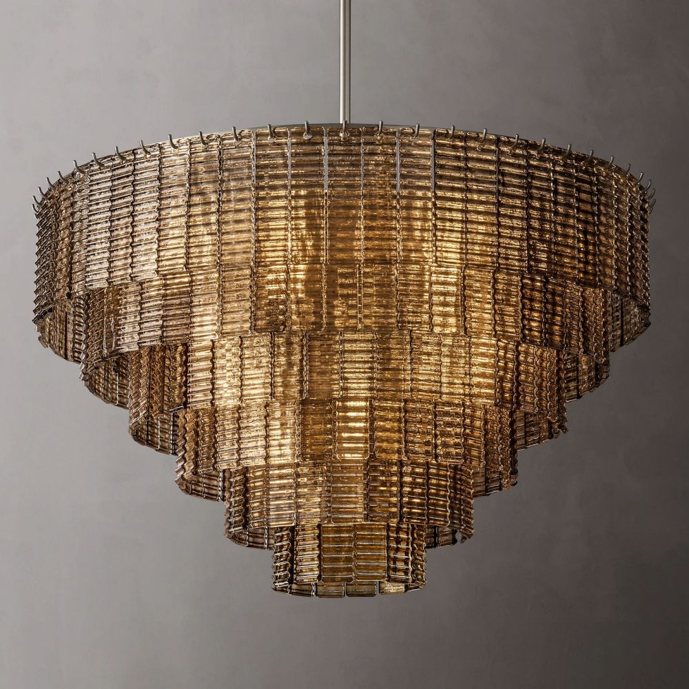 Samurai Round Chandelier-Meet Lighting