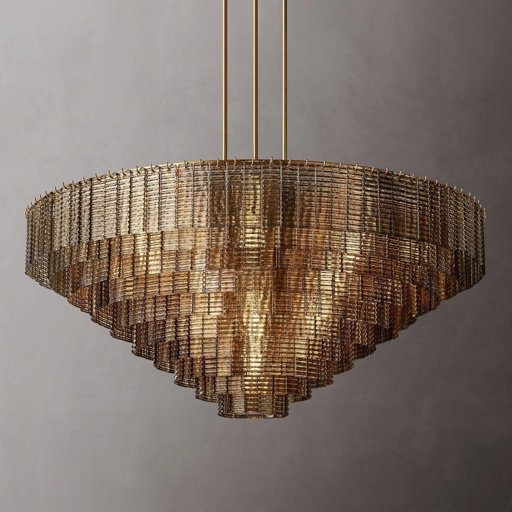 Samurai Round Chandelier-Meet Lighting