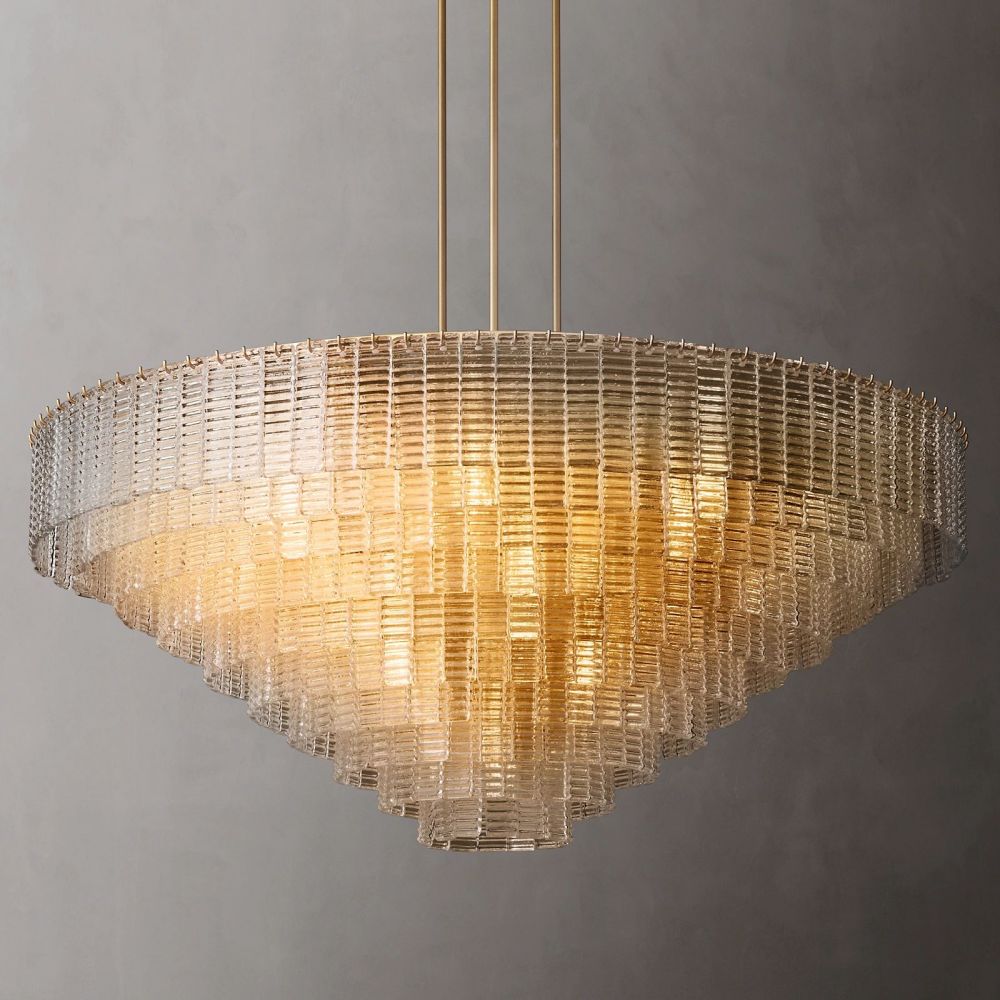 Samurai Round Chandelier-Meet Lighting