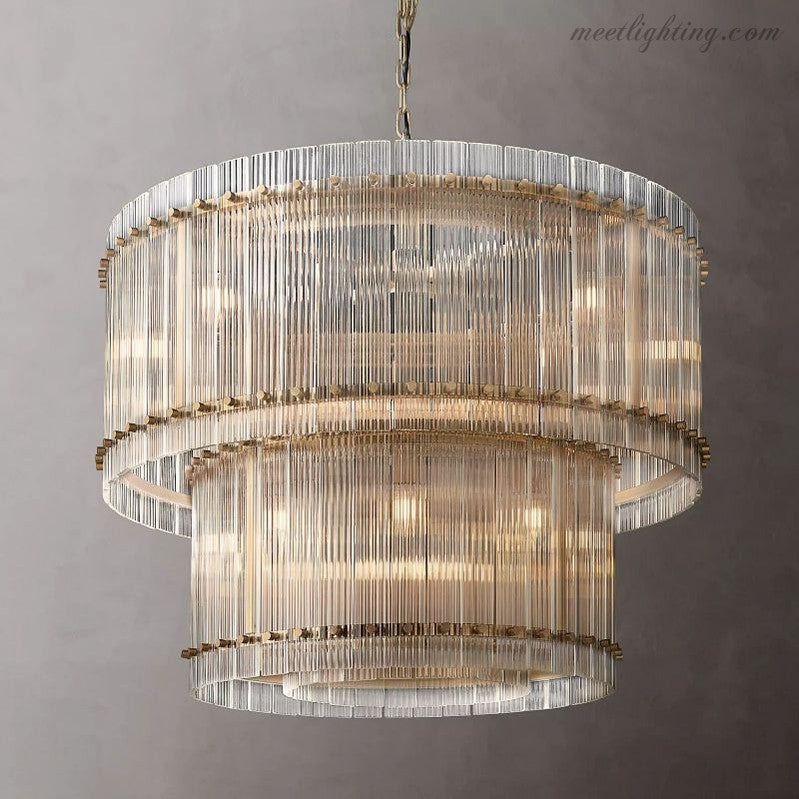 San Marco 2-tier Luxury Round Chandelier 37"-MEET LIGHTING