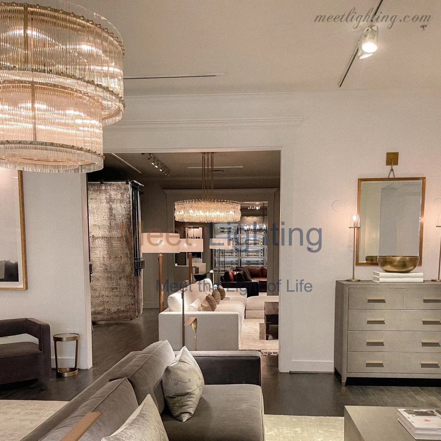 San Marco 2-tier Luxury Round Chandelier 60"-MEET LIGHTING