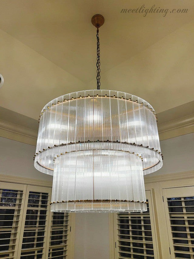 San Marco 2-tier Luxury Round Chandelier 60"-MEET LIGHTING