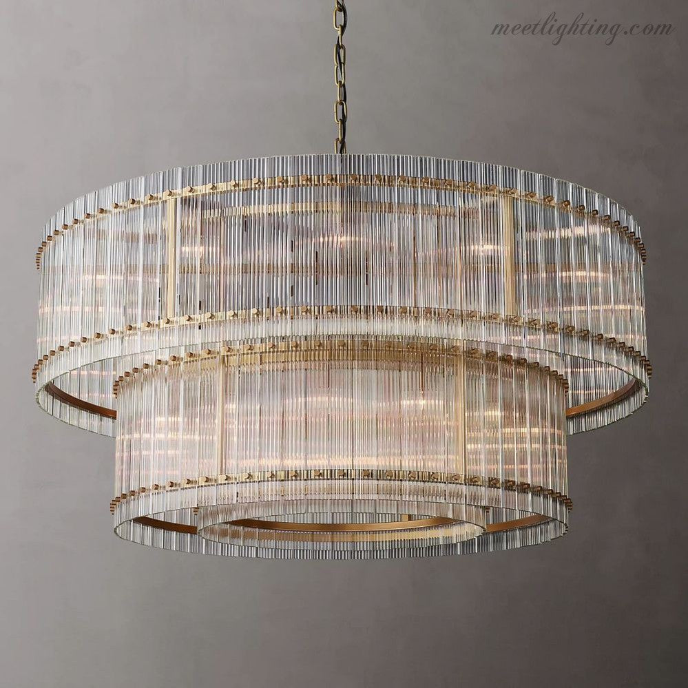San Marco Round Crystal Chandelier 60" 48" 37" 22"-MEET LIGHTING