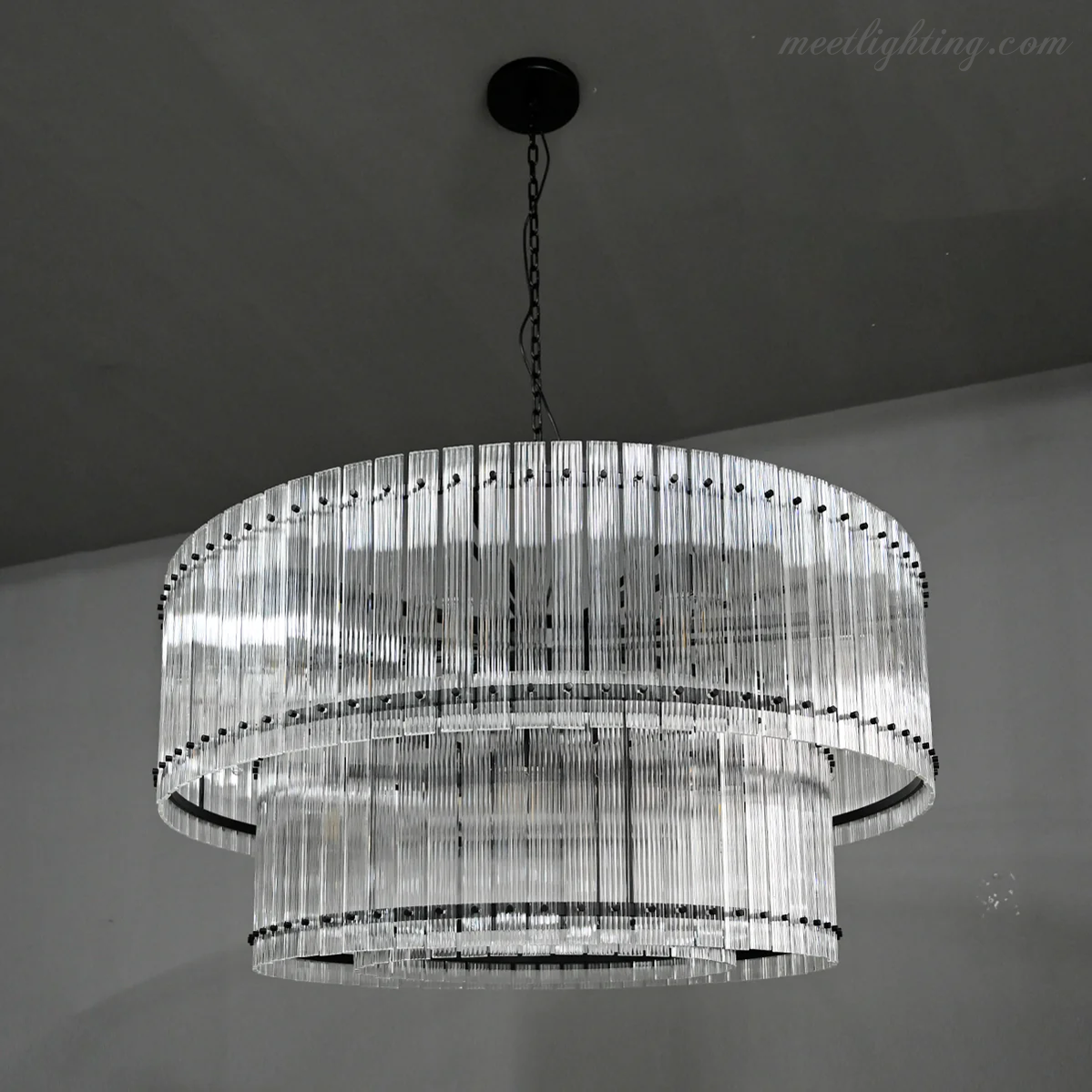 San Marco Round Crystal Chandelier 60" 48" 37" 22"-MEET LIGHTING