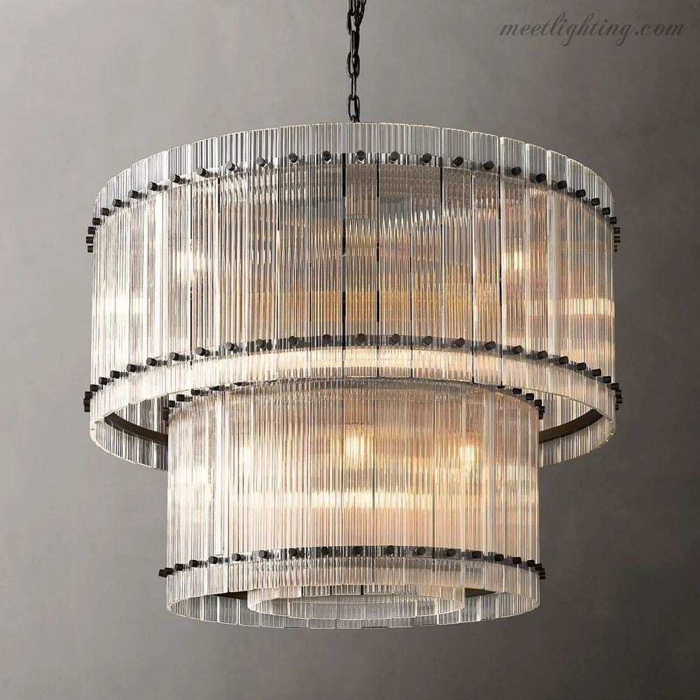 San Marco Round Crystal Chandelier 60" 48" 37" 22"-MEET LIGHTING