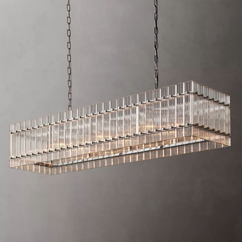 Santa Mar Rectangular Chandelier 54" chandeliers for dining room,chandeliers for stairways,chandeliers for foyer,chandeliers for bedrooms,chandeliers for kitchen,chandeliers for living room Rbrights   