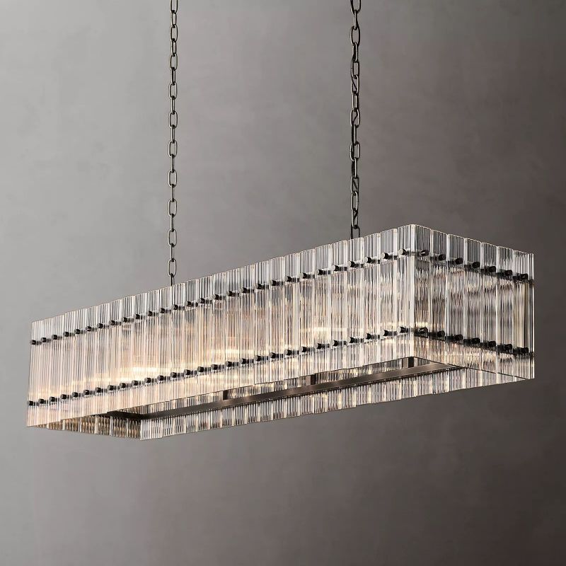 Santa Mar Rectangular Chandelier 54" chandeliers for dining room,chandeliers for stairways,chandeliers for foyer,chandeliers for bedrooms,chandeliers for kitchen,chandeliers for living room Rbrights   