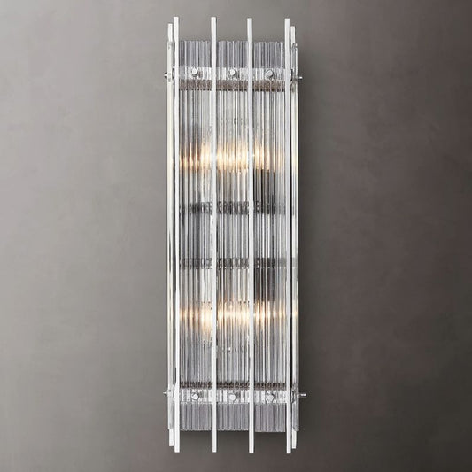 Santa Marco Grand Rectangular Sconce wall sconce for bedroom,wall sconce for dining room,wall sconce for stairways,wall sconce for foyer,wall sconce for bathrooms,wall sconce for kitchen,wall sconce for living room Rbrights Polished Nickel  