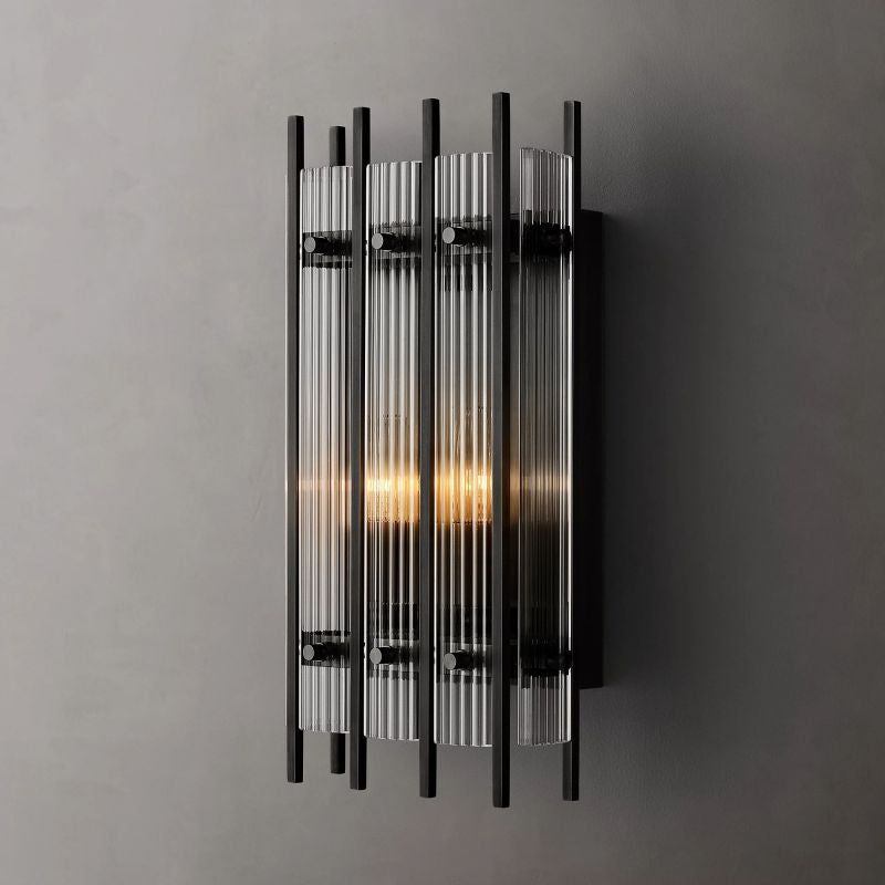 Santa Marco Rectangular Sconce wall sconce for bedroom,wall sconce for dining room,wall sconce for stairways,wall sconce for foyer,wall sconce for bathrooms,wall sconce for kitchen,wall sconce for living room Rbrights Matte Black  