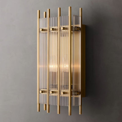 Santa Marco Rectangular Sconce wall sconce for bedroom,wall sconce for dining room,wall sconce for stairways,wall sconce for foyer,wall sconce for bathrooms,wall sconce for kitchen,wall sconce for living room Rbrights Antiqued Brass  