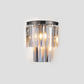 Odeom 2-Tier Crystal Semi-Round Sconce