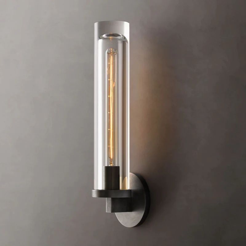 Saveral Round Tube Sconce-Meet Lighting