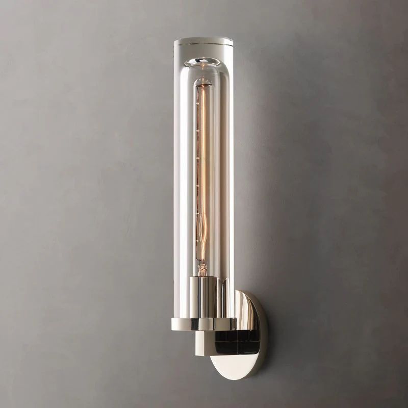 Saveral Round Tube Sconce-Meet Lighting